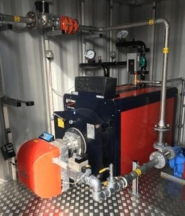 container plant room Pipework