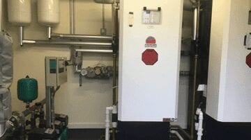 plant room pipe works gas purge
